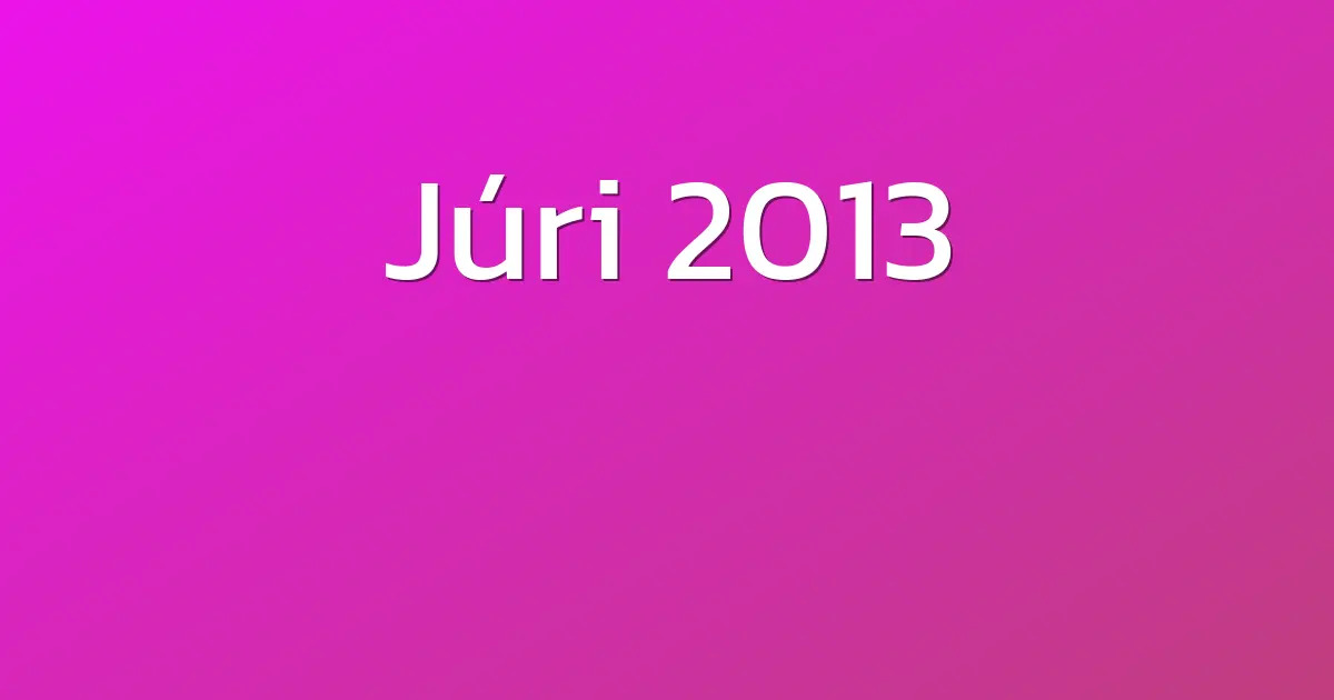 Júri 2013